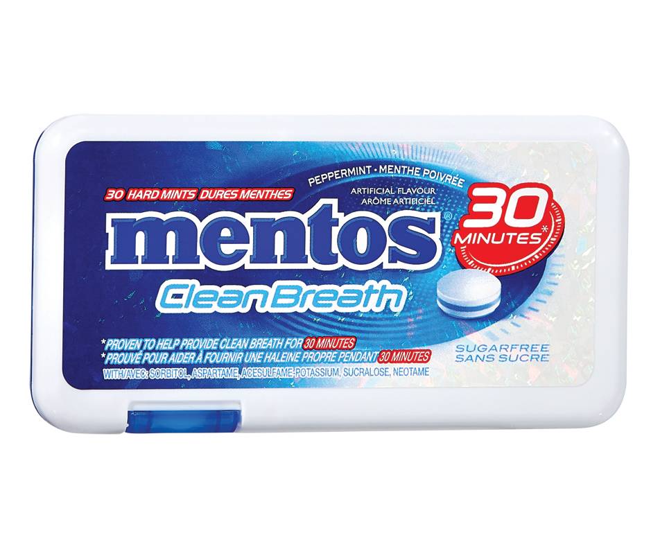 Mentos clean breath, menthe poivrée (30 unités) - mentos clean breath, peppermint (30 units)