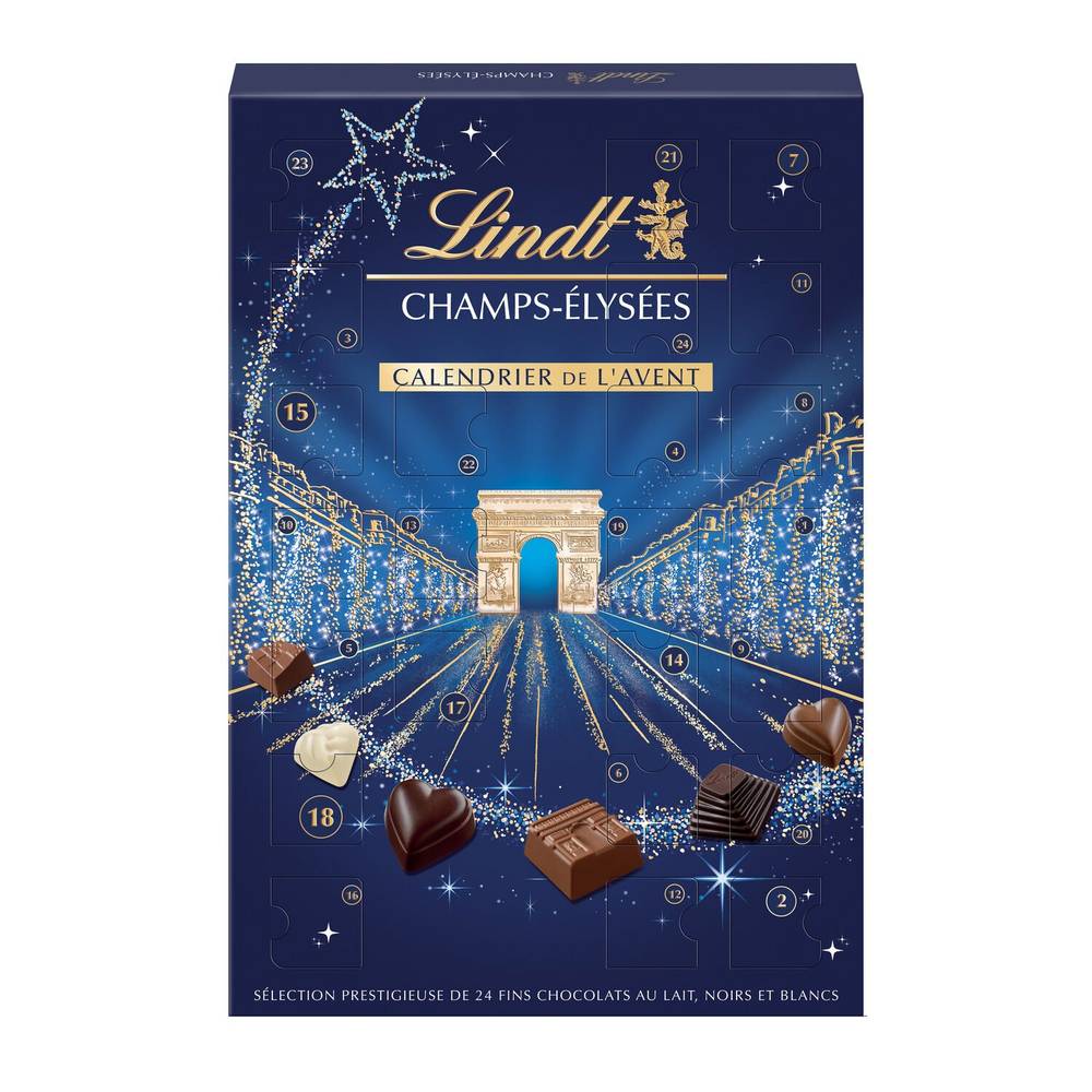 Lindt - Champs elysées calendrier de l'avent chocolat (250g)