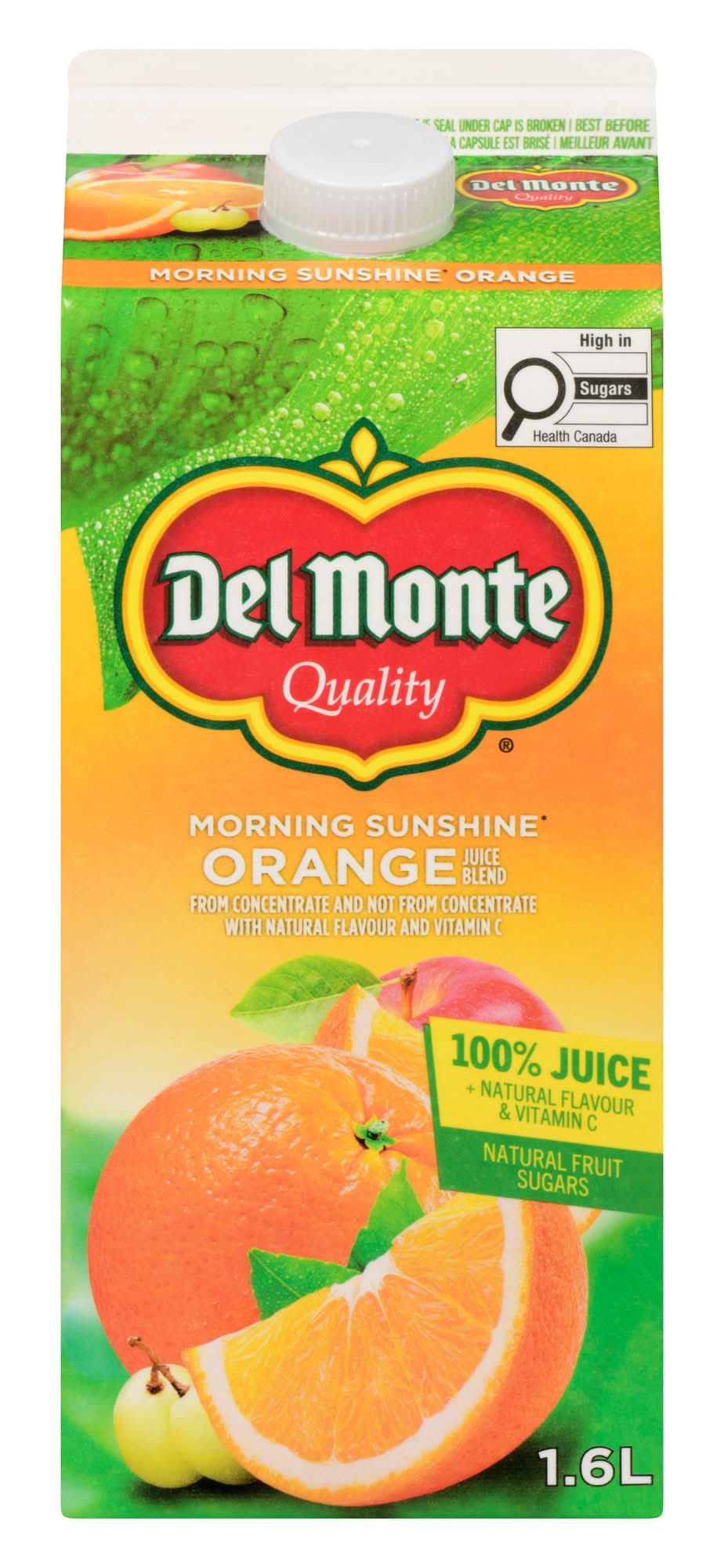 Del Monte Morning Sunshine Orange Juice Blend, 1.6 L