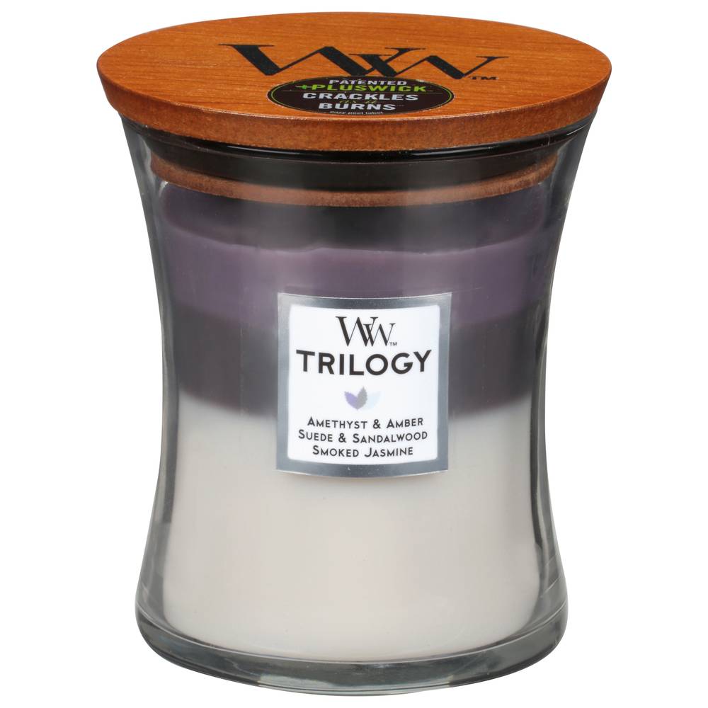 WoodWick Amethyst Sandalwood Smoked Jasmine Sky Candle