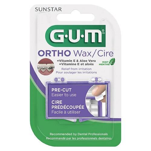 G-U-M Orthodontic Wax, Vitamin E + Aloe Mint - 1.0 ea