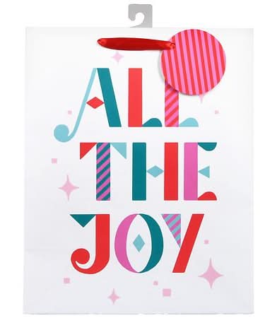 Inspirations from Hallmark Trend All the Joy Gift Bag, L