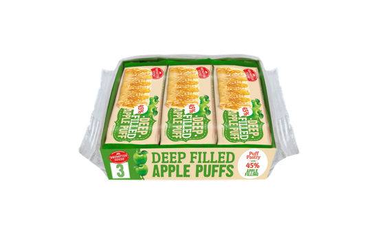 Brompton House Deep Filled Apple Puffs 3 x 50g (150g)