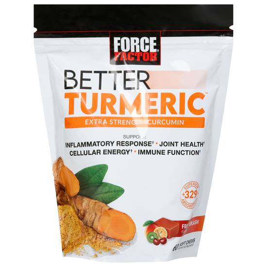 Force Factor Better Turmeric Fruit Splash Flavor Soft Chews (60 ct)