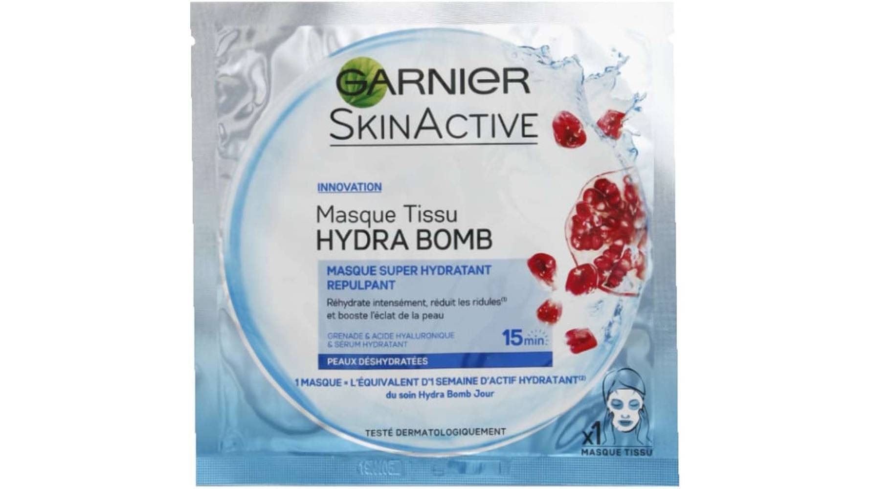Garnier - Skin active hydra bomb masque tissu grenade