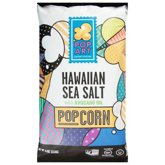 Pop Art Hawaiian Sea Salt Porn Corn With Avocado Oil (4 oz)