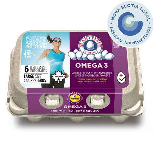 Maritime Pride Large White Eggs (6 ct)