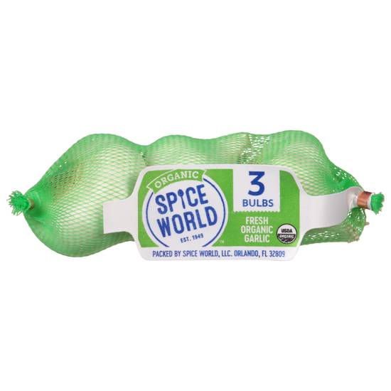 Spice World Organic Fresh Garlic