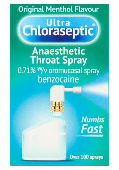 Ultra Chloraseptic Original Menthol, Anaesthetic Throat Spray (15ml)