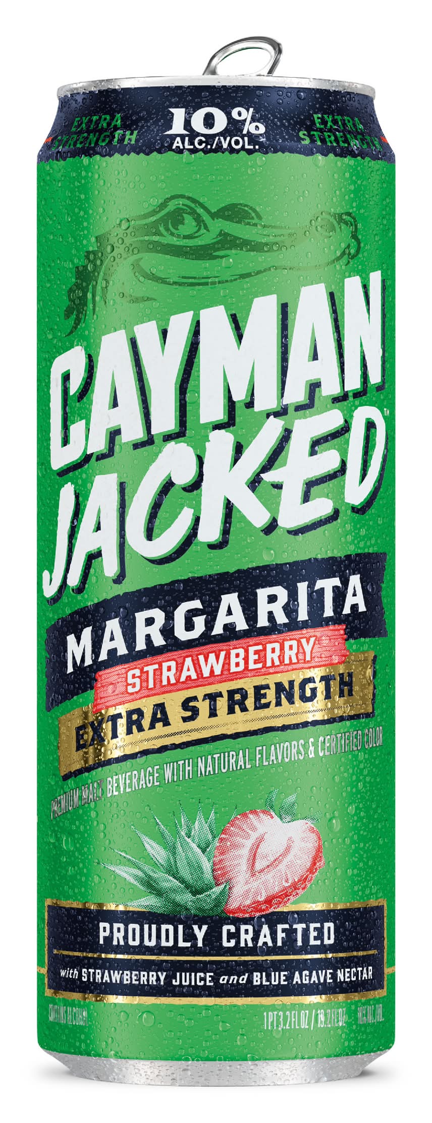Cayman Jack Extra Strength Margarita Ready To Drink, Strawberry (19.2 fl oz)