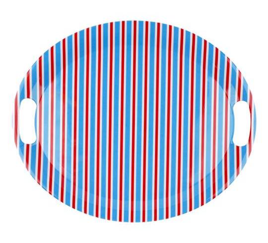19.5" Red, White & Blue Patriotic Melamine Platter By Celebrate It