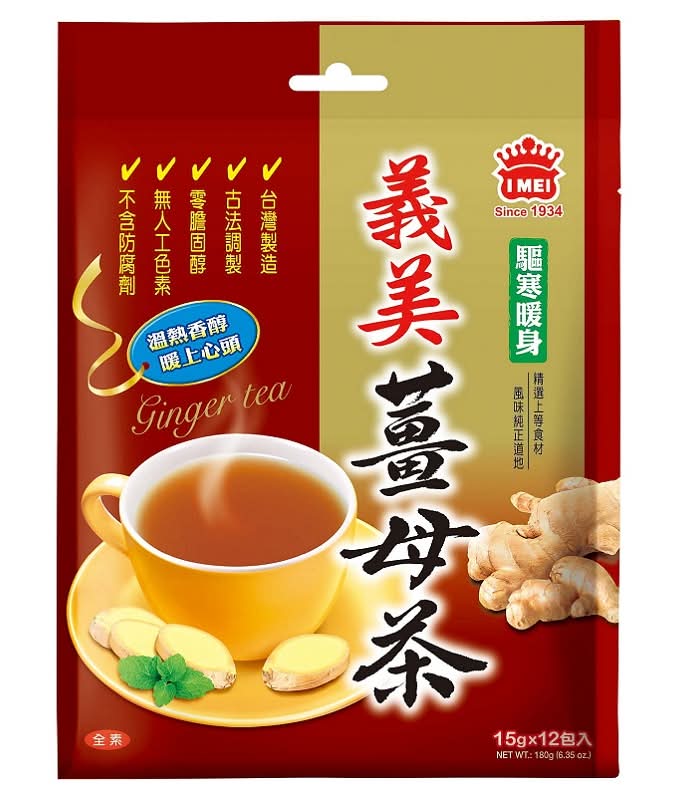 義美薑母茶 <15g克 x 12 x 1Bag袋>
