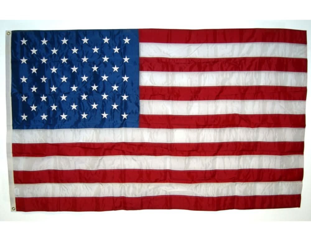Independence Flag 6-ft W x 4-ft H American Embroidered Flag