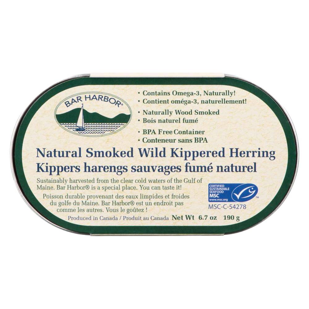 Bar Harbor Natural Smoked Wild Kippered Herring (190 ml)