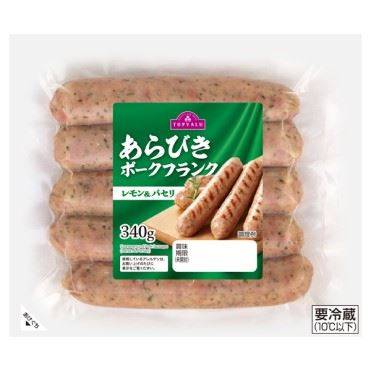 トップバリュ あらびきポークフランク レモン＆パセリ 340g