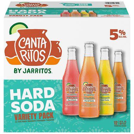 Cantaritos Hard Soda Variety (12x 12oz bottles)