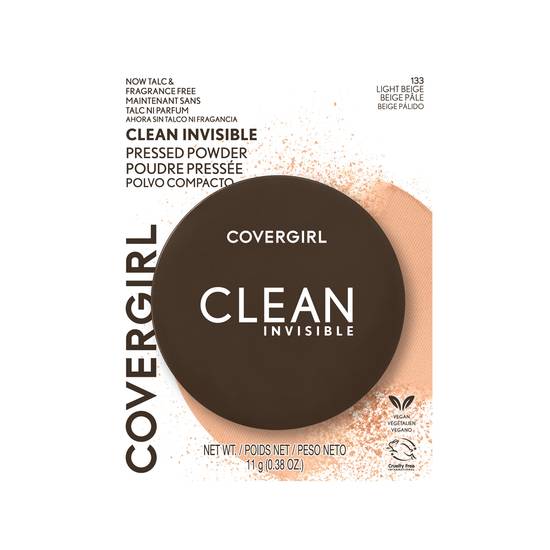 Covergirl Clean Invisible Pressed Powder (light beige 133)