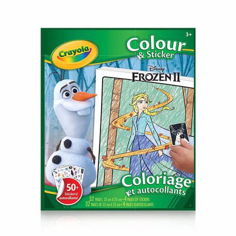 Crayola Frozen 2 Colour & Sticker Book