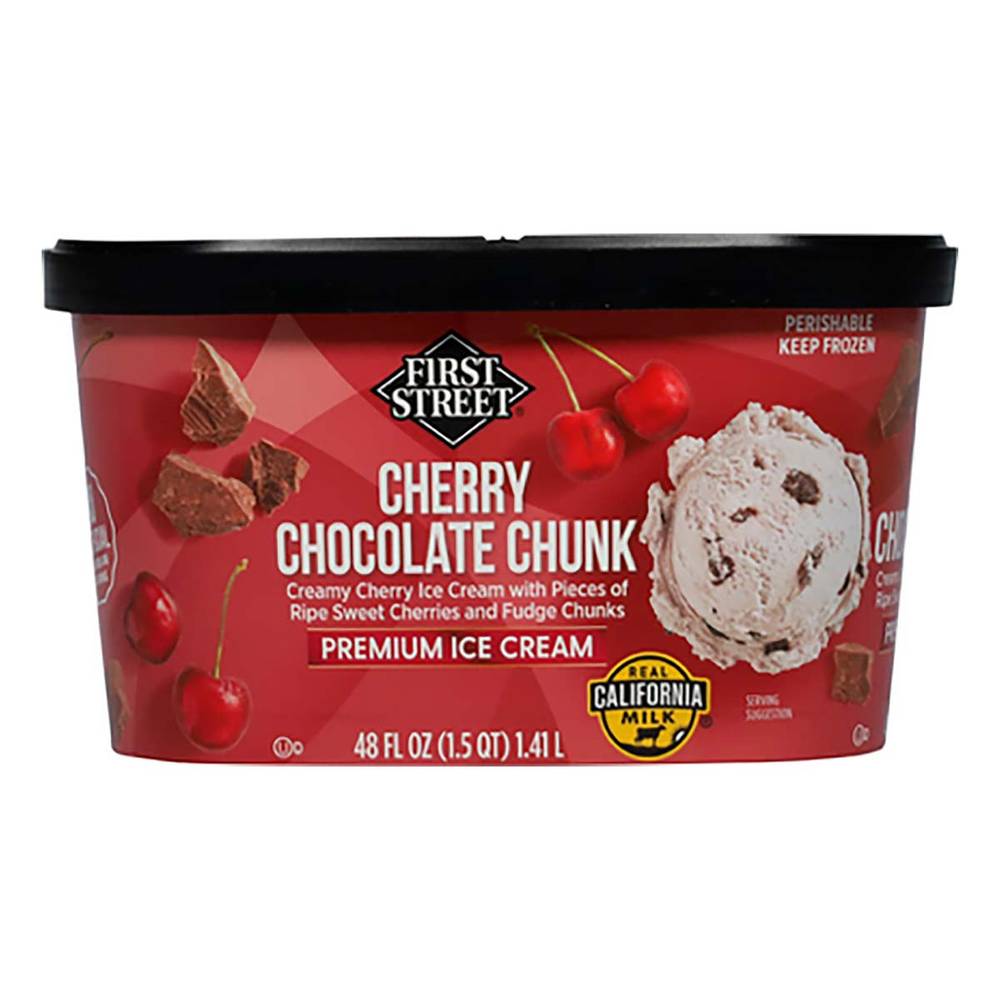 First Street · Helado, cherry chocolate chunk (1,41 L)