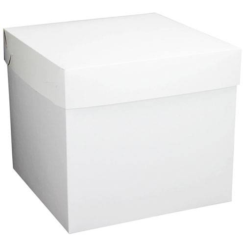 Gostech · Caja cubo blanca, 20 x 20 x 20 cm, blanco (142 un)