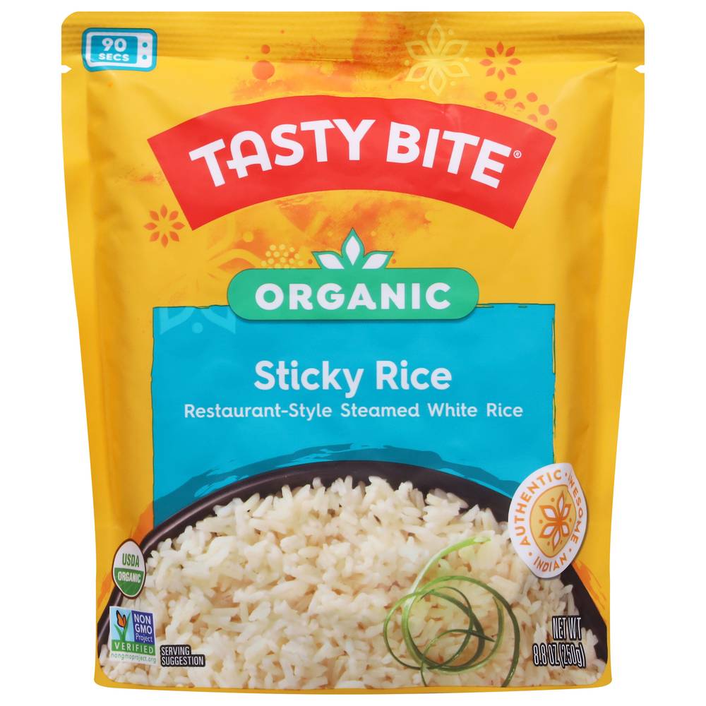 Tasty Bite Organic Steamed White Sticky Rice (8.8 oz)