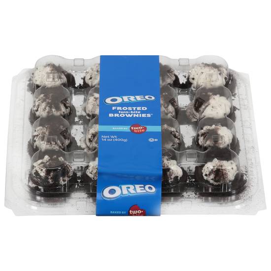 Oreo Two-Bite Frosted Brownies