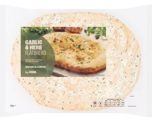 ASDA Garlic & Herb Flatbread (245g)
