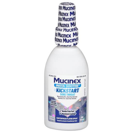 Mucinex Kickstart Winter Fresh Flavor Sore Throat