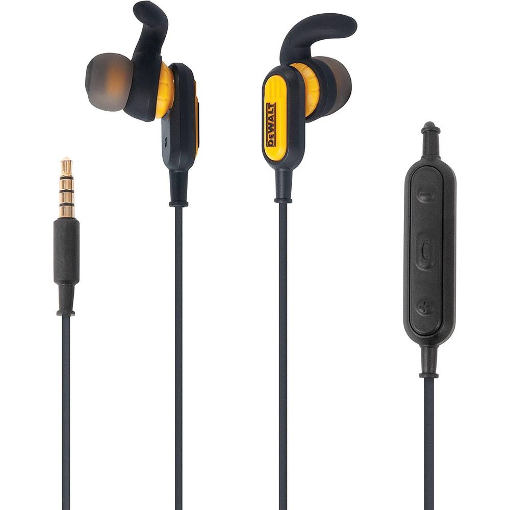 DEWALT Jobsite Pro Earbud Wired Headphones | 190 9032 DW2