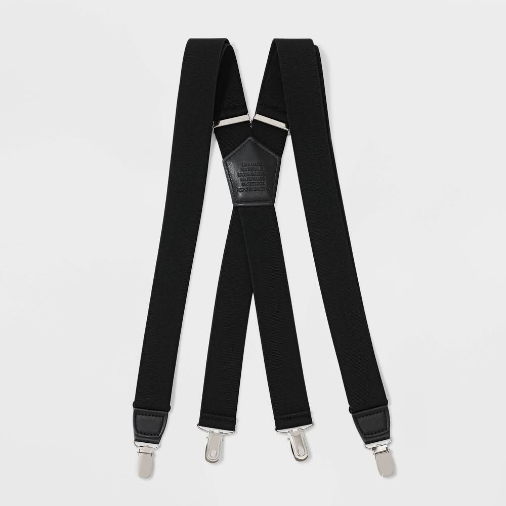 Goodfellow & Co. Y-Shaped Stretch Suspender, Men, One Size, Black