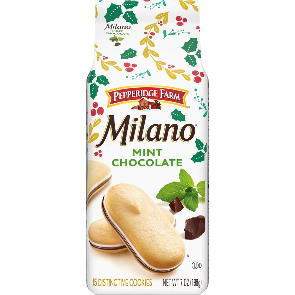 Pepperidge Farm Milano Distinctive Cookies, Mint Chocolate (7 oz, 15 ct)