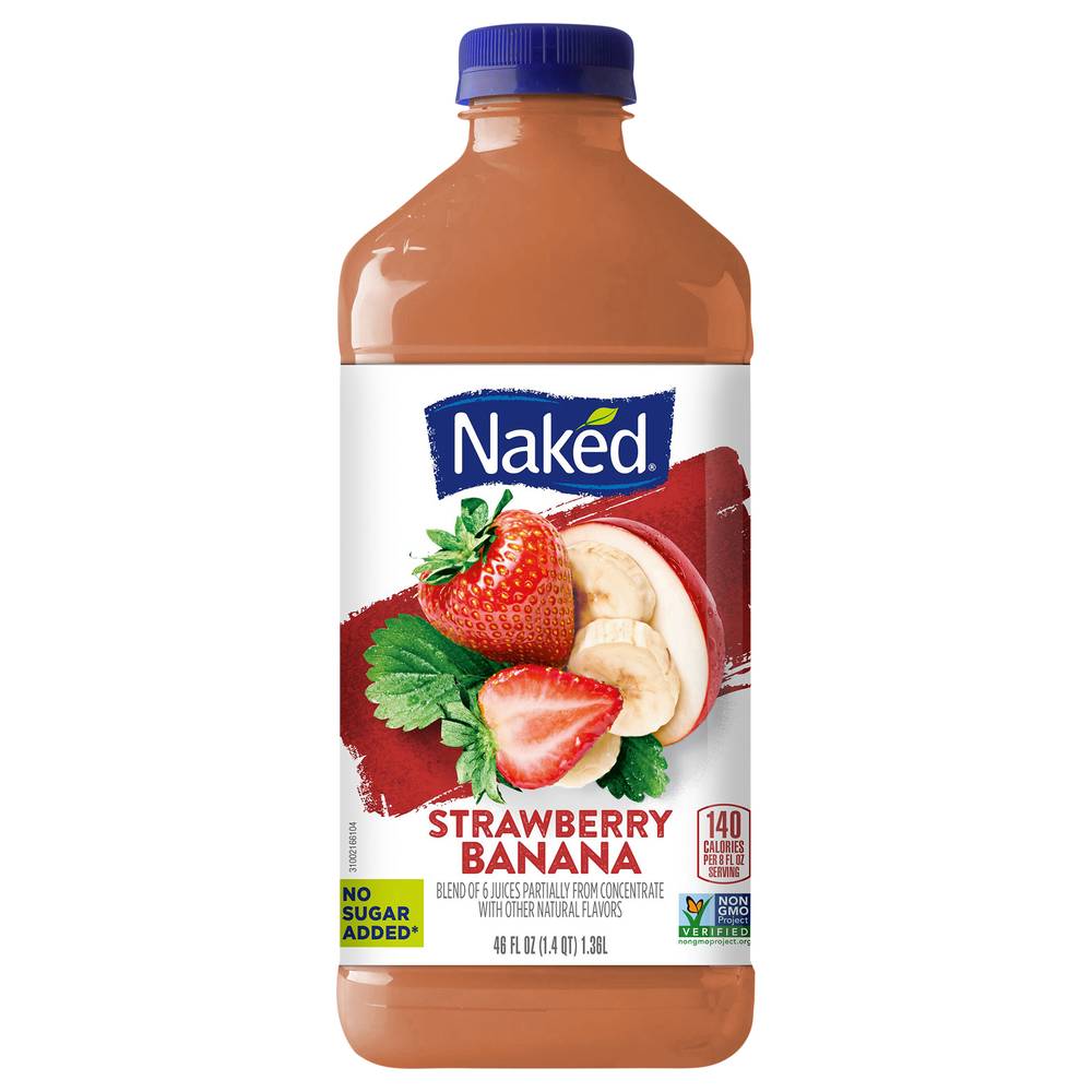 Naked Blend Juice, Strawberry - Banana (46 fl oz)