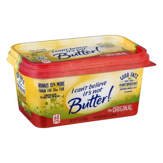 I Can't Believe It's Not Butter! the Original Vegetable Oil Spread