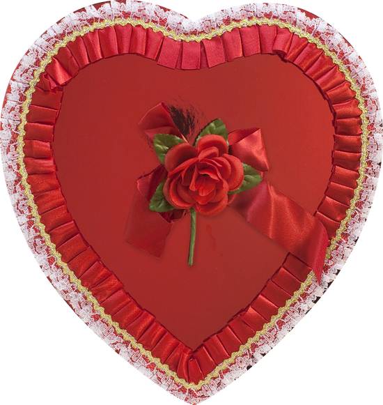 Russell Stover Assorted Chocolate Red Fancy Foil Heart Box - 15.01 oz