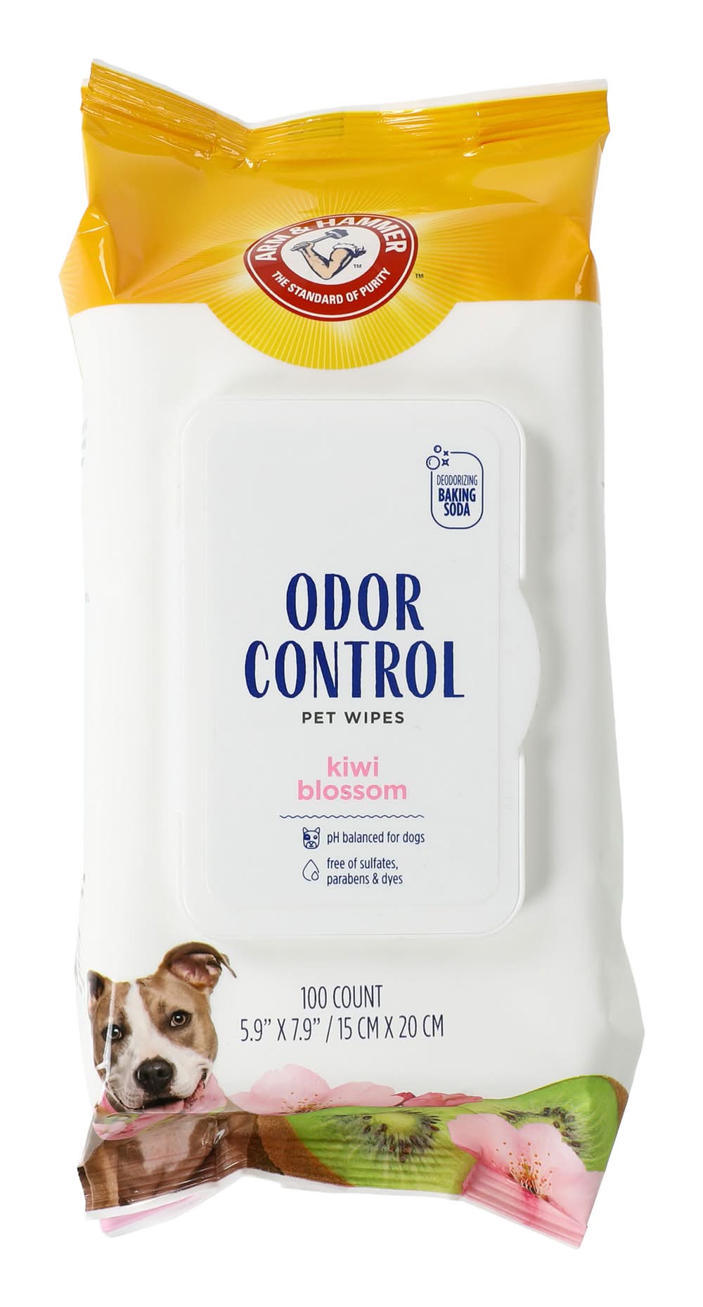 Arm & Hammer™ Odor Control Pet Wipes 100-Count Kiwi Blossom