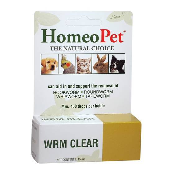 Homeopet Wrm Clear Drops For Dogs