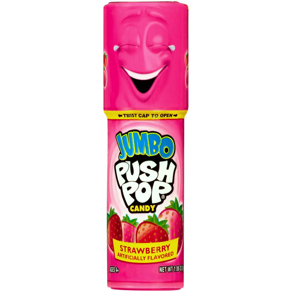 Push Pop Jumbo Candy, Strawberry (1.06 oz)