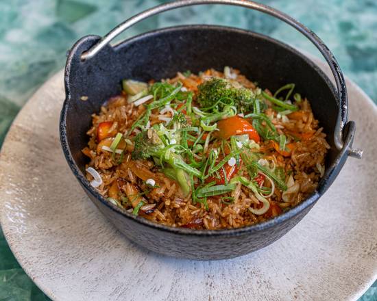 Arroz jazmín con verduras