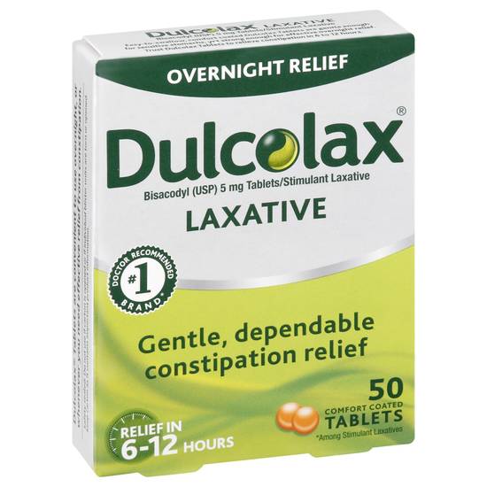 Dulcolax Laxative 5 mg Comfort Coated Tablets (50 ct)