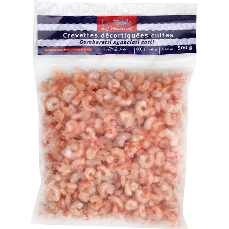 La Table des Pêcheurs - Crevettes décortiquées cuites (500g)