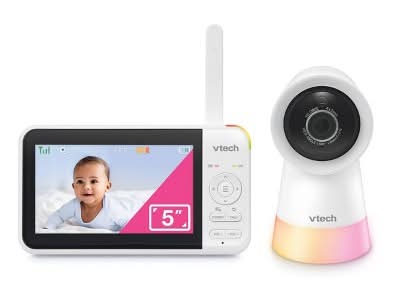 V-Tech Digital Video Baby Monitor With Nightlight, 5 in, White