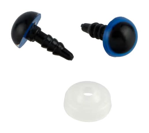 Loops & Threads Craft Eyes, 9 Mm , Blue-Black (12 ct)