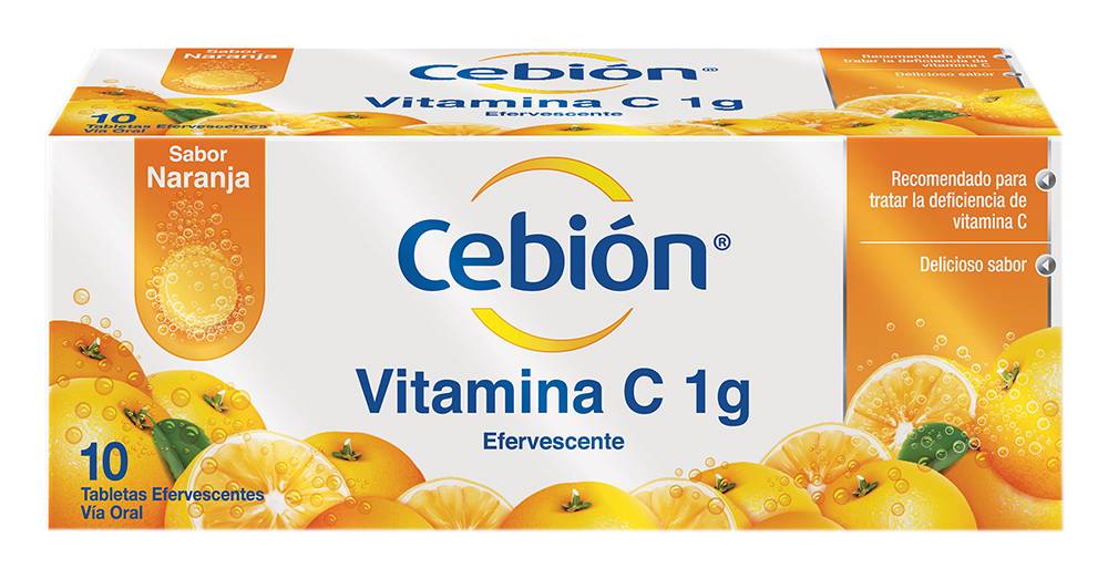 Cebion VIT C TAB EFERV 1G X10 CAJ*1