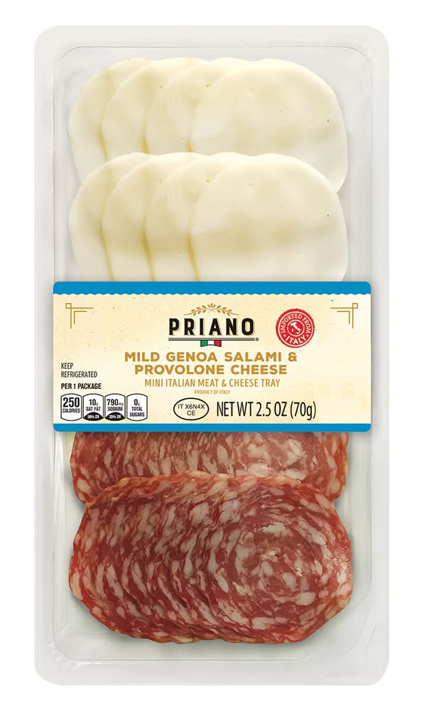 Priano Genoa Salami & Provolone Cheese Tray (2.5 oz)
