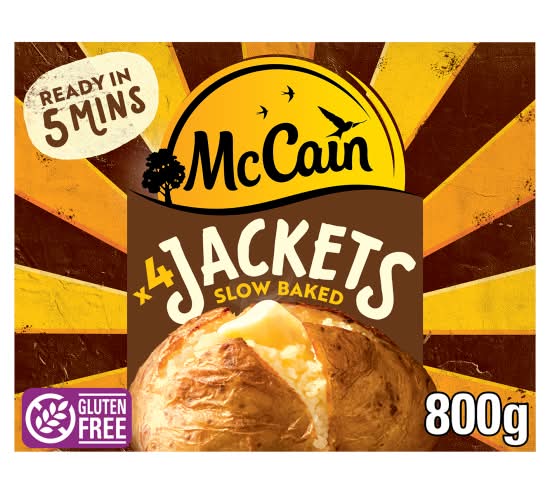McCain Gluten Free Slow Baked Potato Jackets (4 pack)