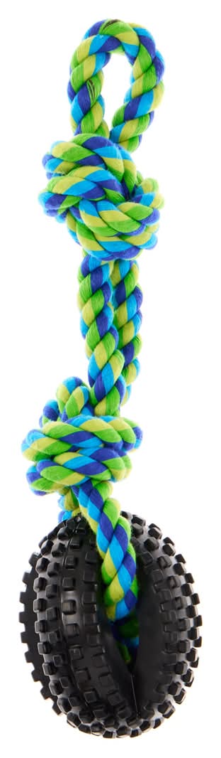 Forever Pals Jingle Tire Rope Dog Toy 1 Ct