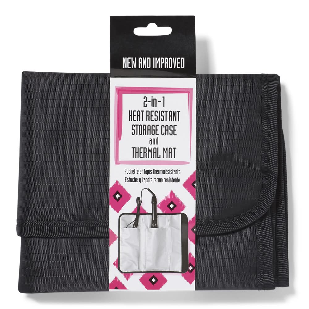 Sally Heat Resistant Storage Case & Thermal Mat, Black