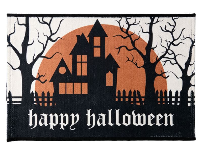 The Halloween Collection Happy Halloween Chenille Halloween Mat - 20" X 30"