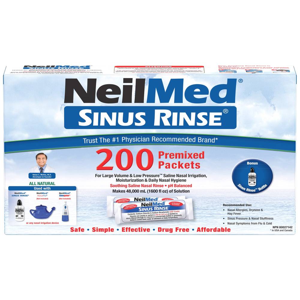 Neilmed Trousse Sinus Rinse - 200 Sachets