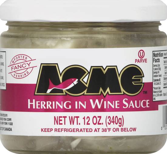 Acme Herring in Wine Sauce (12 oz) Delivery Near You Uber Eats